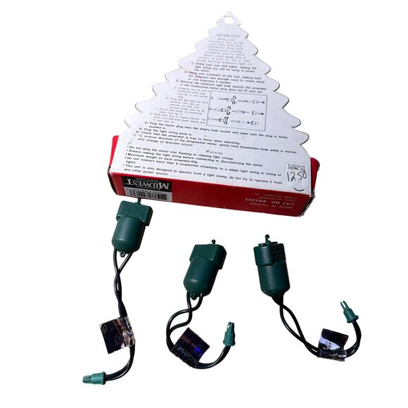 Midwest Ornamotion 3-Pack Rotating Ornament Motors Cat. No. 82203 Open Box New - Picture 2 of 5